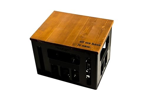 Geschenkidee Geburtstagsgeschenk Bierkastensitz Bierkistensitz Sitzauflage Bierkiste Bierkasten Sitz Hocker Holz Handmade Hip
