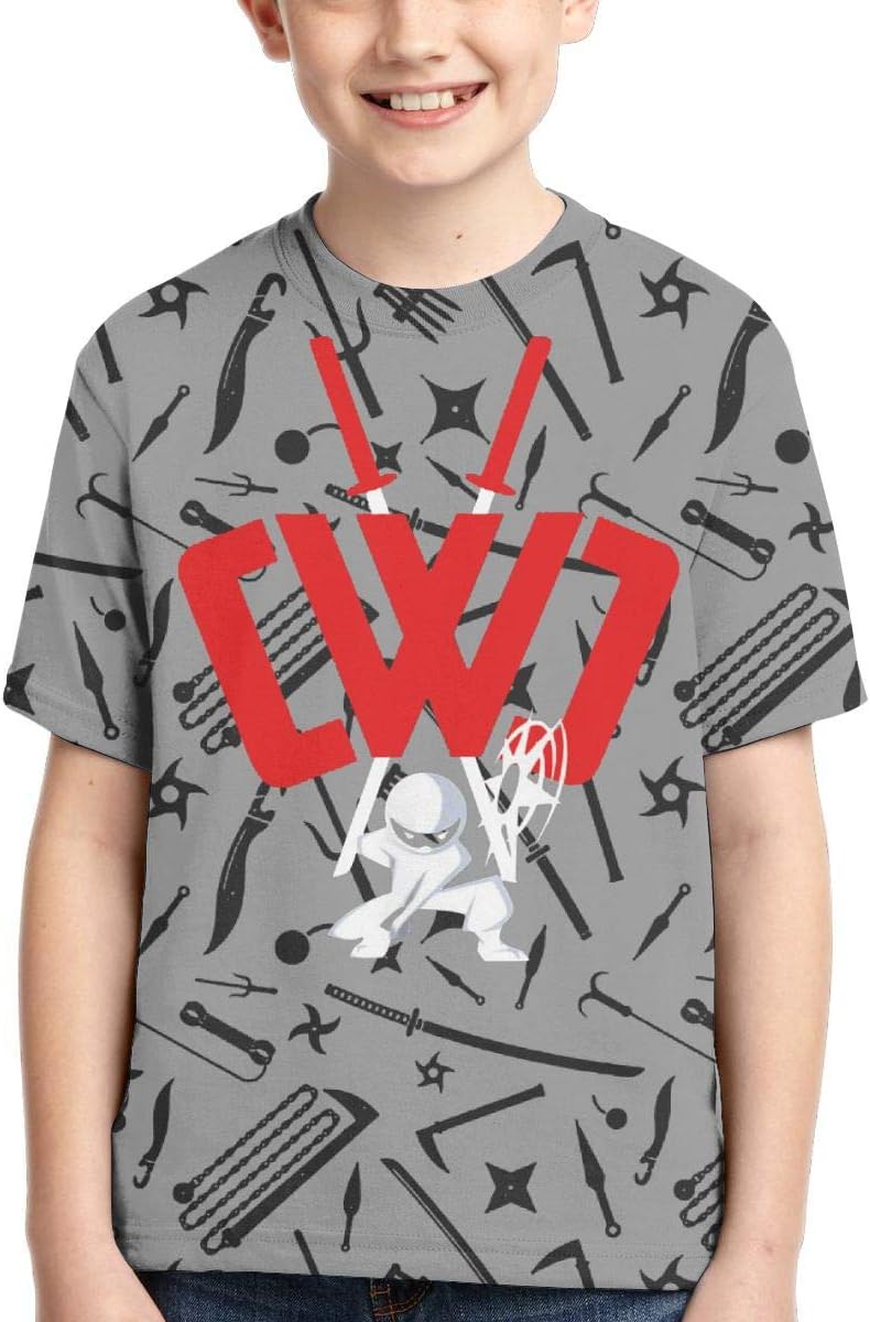 CWC Chad Wild Clay Boy T-Shirt Print Tee Youth Fashion Tops