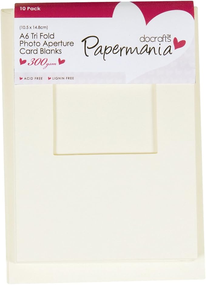 Biglietti Con Passepartout 12,5x12,5cm - Confezione Da 10, Bianco Grezzo | Per Inviti, Auguri, Ricordi - Foto 5