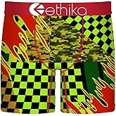Ethika Men’s Mid Boxer Brief, 4-Way Stretch Performance Underwear - Prepare For War