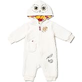 Harry Potter Hedwig Owl Baby Zip Up Costume Coverall Newborn to Infant
