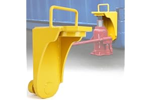 Lupar Heavy-Duty Shipping Container Jack Lug with U-Shaped Handle, Storage Container Leveler Booster, Yellow