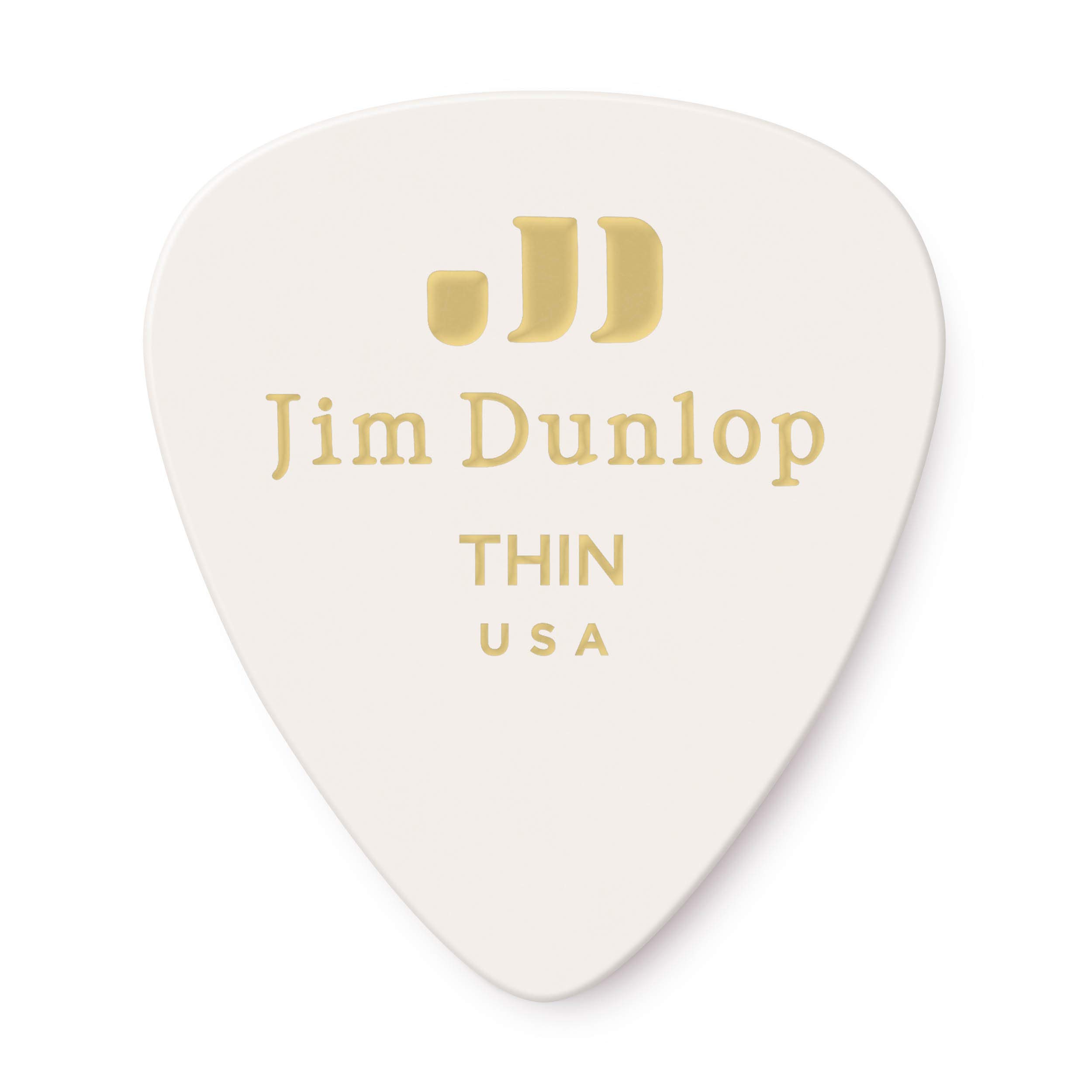 Jim Dunlop 483P01TH Classic Guitar Pick Player Pack - White (Pack of 12) — image 1