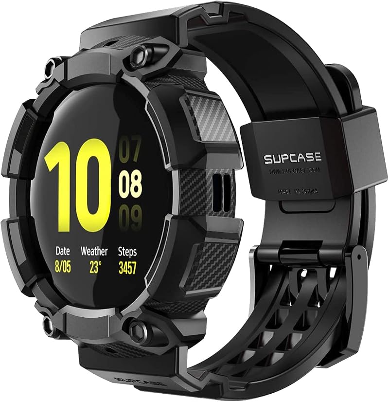 SUPCASE Unicorn Beetle Pro Case for Samsung Galaxy Watch Active 2 44mm Black