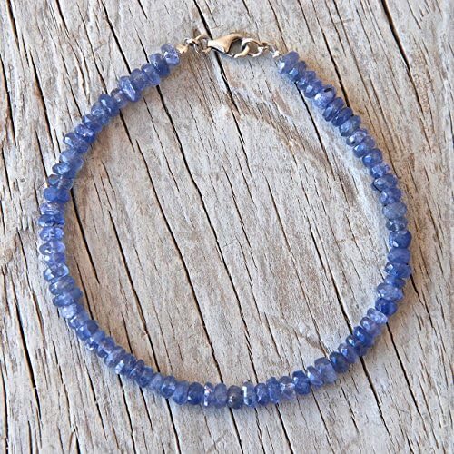 Tanzanite silver bracelets Jewelry Tanzanite Bracelet in Silver lock Jewelry Gemstone Stacking Bracelet Women Jewelry Silver Bracelet Abundance Bracelets Fertility Bracelets