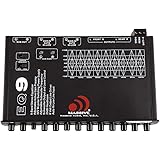 Massive Audio EQ9 – 9 Car Equalizer with 9 Band Graphic Equalizer - Aux Inputs - 7V RCA Outputs - 18dB Crossover