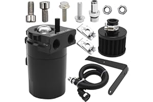 Anxingo Oil Catch Can, Baffled Oil Separator Tank, Breather Filter(350ml), Replacement for Ford F150 5.0L 2011-2022, Replacem