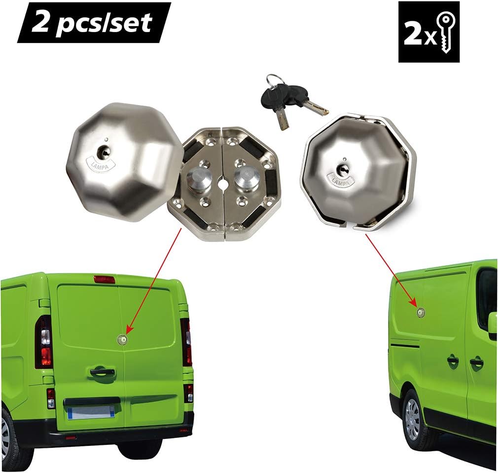 OKLEAD Security Locks For Van DoorsExterior Garage Shed Door Safety Locks Cargo Van Antitheft OKLEAD Security Locks For Van DoorsExterior Garage Shed Door Safety Locks Cargo Van Antitheft