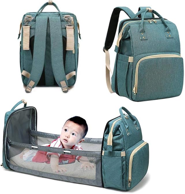 bimiboo diaper bag with bed