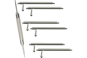 OLYTOP 23mm Watch Pins Compatible with Versa 2 /Versa/Versa Lite Pins Quick Release Spring Bars 6PCS - 23mm Stainless Steel Watch Band Pins Diameter 1.5mm + Spring Bar Tool for Versa Smartwatch