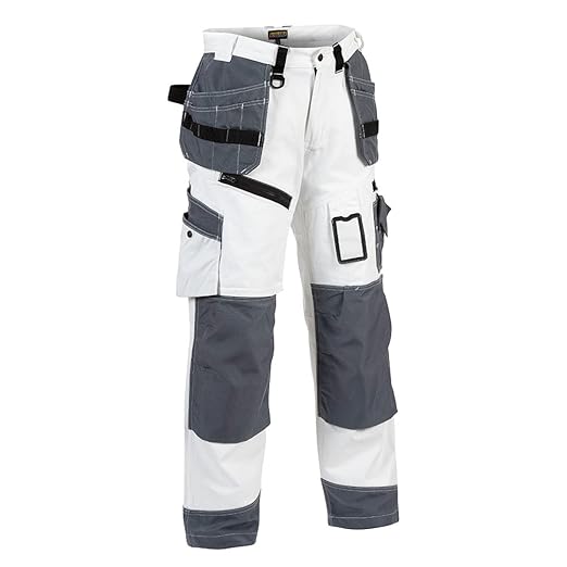 X1500 Maler Bundhose Weiß/Grau D84