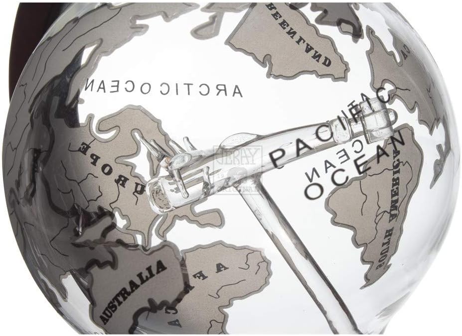 Mixology Vintage Globe Decanter Silver Plane - Image 4