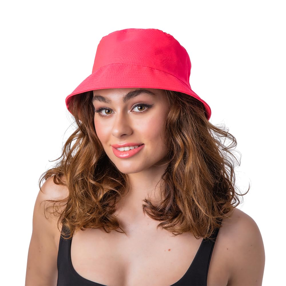 Wicked Costumes Neon Bucket Hat - Neon Pink — image 1