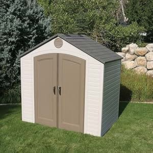 amazon.com : lifetime 8' x 5' resin storage shed - sam's