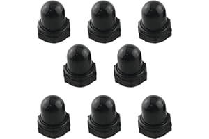 ZCZQC 8PCS Silicone Miniature Overcurrent 88 98 Series Dust Cap Circuit Breaker Waterproof Dirt Resistant Dust Cover Flat Cap ID M11 Black