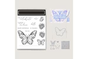 OANRUYAN 2025 Stamps and Dies for Card Making,2024-2025 Stamps and Dies Sets for DIY Various Festivals Album Scrapbooking Birthdays Greeting Card (M0857)