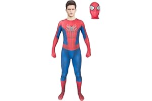 DAMEZZ Superheroes Costumes Mens Adult Spandex Cosplay Halloween Bodysuit Male Jumpsuit Role-playing Zentai Suit
