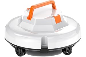 LIKJHBN Cordless Robotic Pool Cleaner, Portable Swimming Robotic Pool Vacuum Self-Parking Technology, 45W Dual Motors, 130Mins Runtime Up to 1100 Sq.Ft for Above-Ground Pools