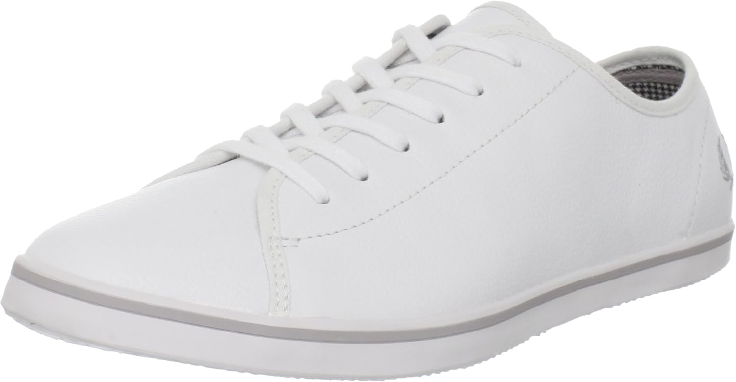 Amazon.com | Fred Perry Women's Phoenix Leather Lace-Up Fashion Sneaker, White, 5.5 M US 