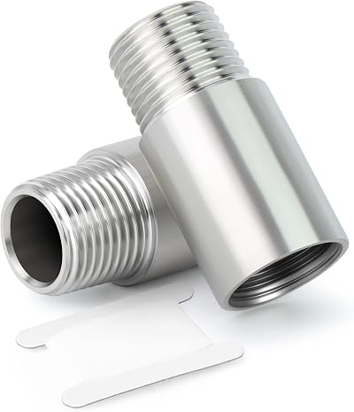 ERGAOBOY 2x 3/4" Male to Female BSP Nipple Cast Pipe 100mm 304 Stainless Steel