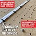 Pegboard Paper Towel Holder with Shelf, Peg Board Accessory Kit with Heavy Duty Peg Hooks, Black Pegboard Accessories Tool Holder Organizer