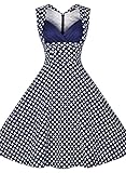 Miusol Women's Cut Out Vintage Casual Polka Dot 1950'S Retro Dress