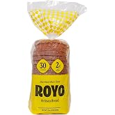 ROYO Bread Co. Artisan Bread, 30 Calories, 2G Net Carbs,3G Protein