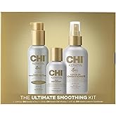 CHI Ultimate Smoothing Gift Kit, 2 Oz Keratin Silk Infusion, 3.92 Oz K-Trix & 2.26 Oz Leave-In Conditioner, Sulfate, Paraben, & Cruelty-Free (3 Items)
