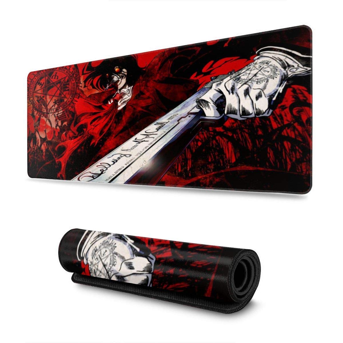 Large Mousepad 30X80cm,Anime Hellsing Maus Mat Hochwertiges