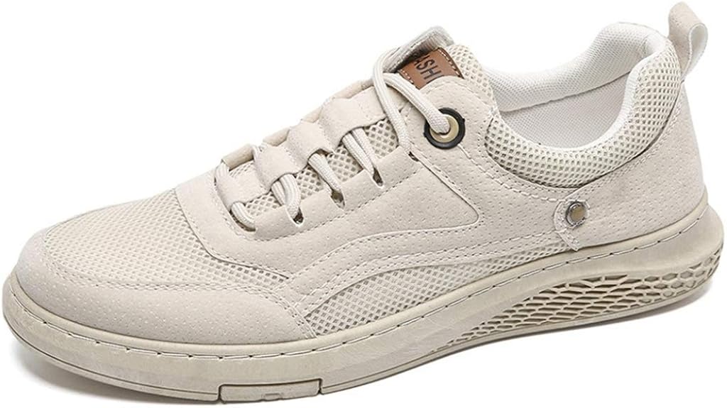 Amazon カジュアルシューズ スニーカー メンズ 快適 メッシュ靴 シンプル おしゃれ ローカットスニーカー クッション性 デッキシューズ カジュアル 通気 夏 メッシュシューズ 通学 旅行靴 軽量 動きやすい スケートボードシューズ ドドシューズ シューズ バッグ