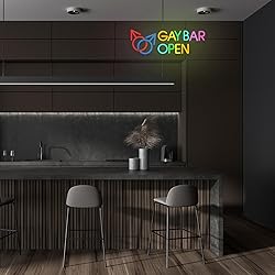 Xixkilly Gay Bar Open Neon Sign for Wall Decor Bar