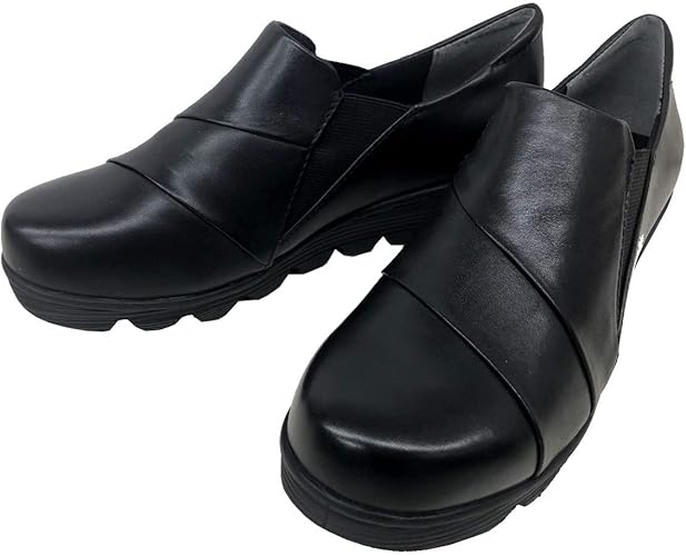 Amazon エアリーステップ Airy Step 509 レディース カジュアルシューズ ラウンドトゥ 厚底 軽量 通勤靴 仕事履き ブラック ブルー Airystep エアリーステップ ローファー スリッポン