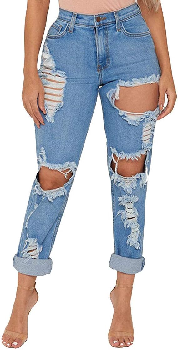 jeans with holes on the butt
