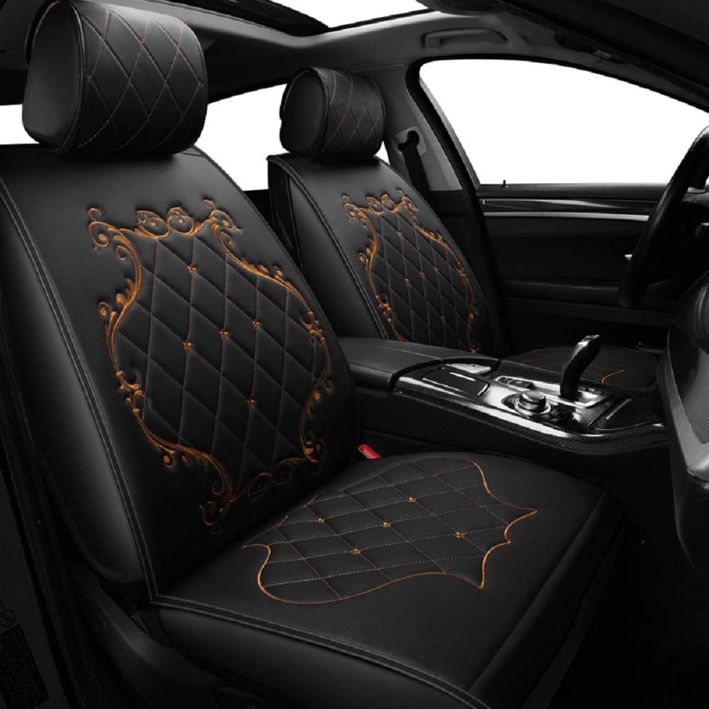 Best black leather seat covers for cars full set