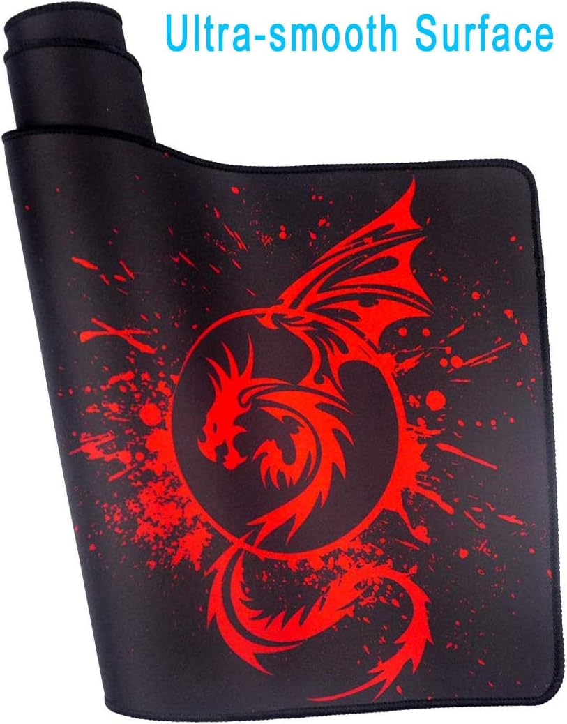 Gaming Mouse Pad,Large Extended Non-Slip Mousepad with Rubber Base and Stitched Edges,Smooth Surface Waterproof Speed Gamer Mouse Mat for Gaming Macbook - Image 5
