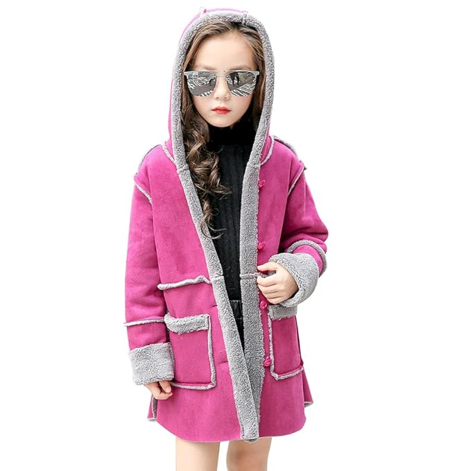 Amazon Happyjp コート キッズ 冬 女の子 ガールズ フード付き 防寒