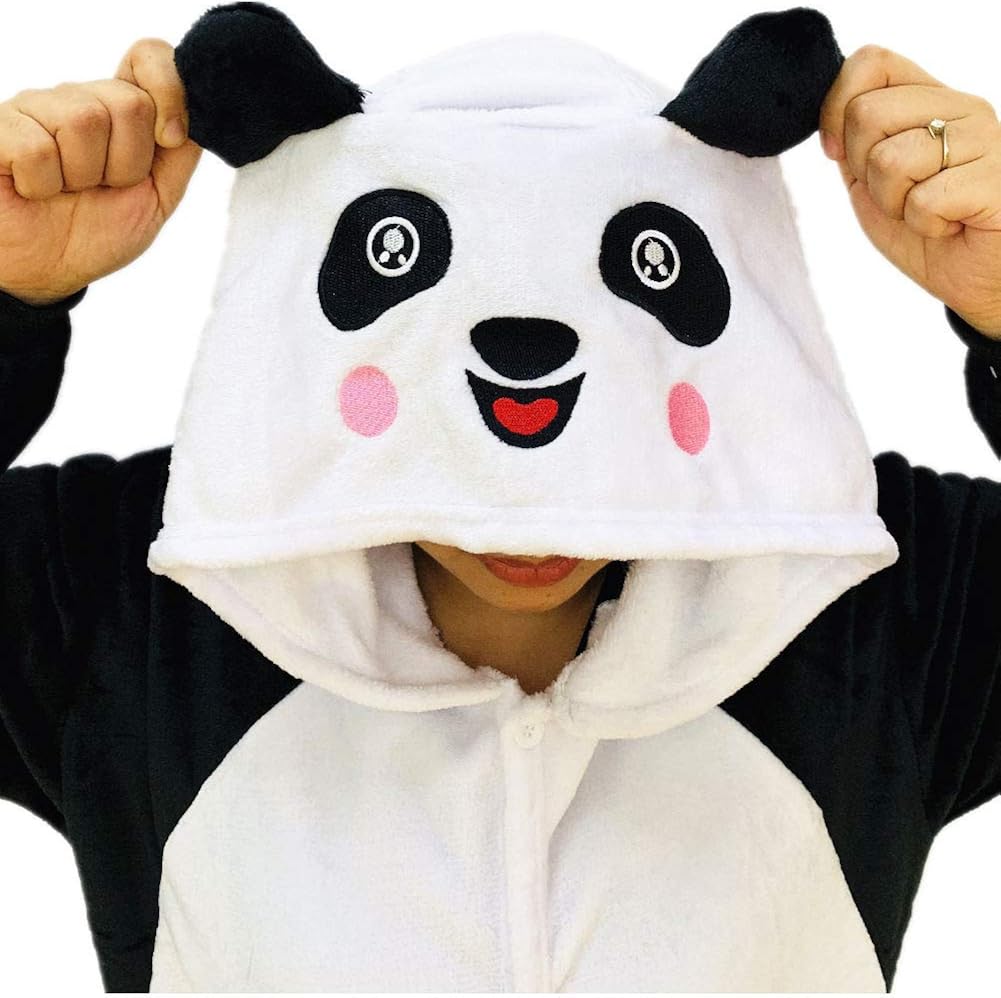 ISZEYU Onesies For Women Panda Adult Onsie Pajamas Sleeper Halloween 