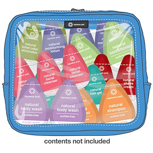 Squeeze Pod Toiletry Travel Bag 2 Bags in 1 Heavy Duty Toiletry Case