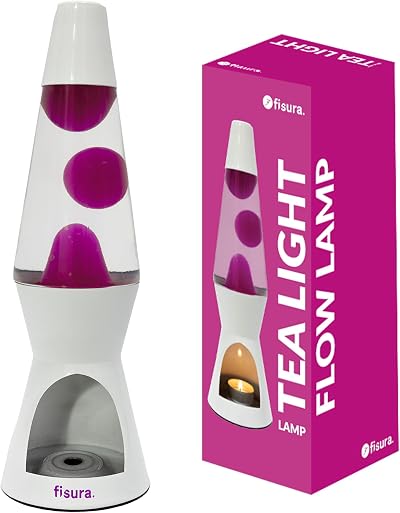 Fisura Magma Candle Warmer Lamp Eco Cordless Pink White 29 cm