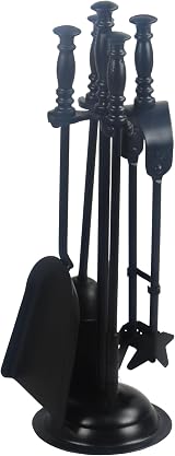 Sterling Ventures 16" Heavy Duty Fireplace Coal Tool Set 5 Piece Stand view 2