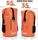 Ultra Dry Adventurer Premium 35L Dry Bag Backpack with Waterproof Phone Case view 3