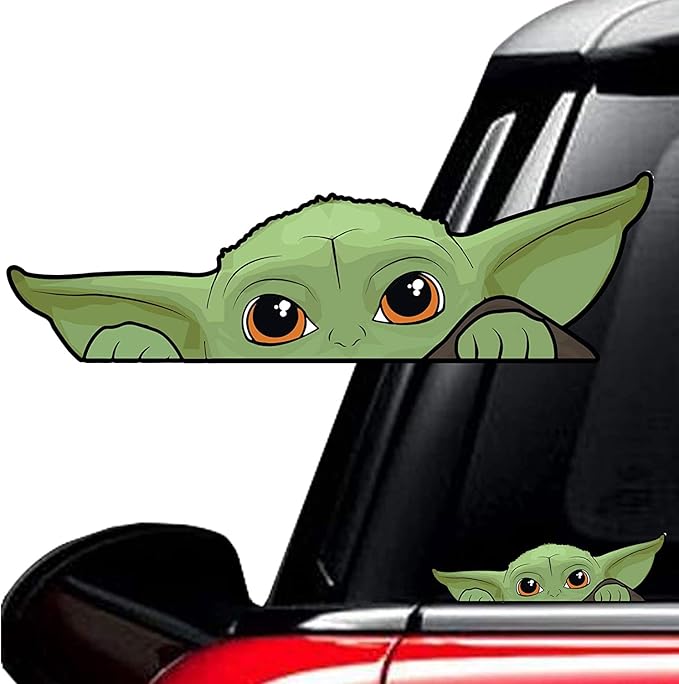 10 Pack Baby Yoda Car Decal, Baby Yoda Sticker the Mandalorian Car Stickers for Skateboard