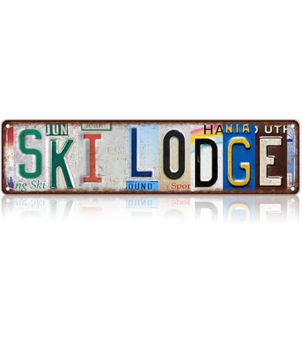 Ski Rentals Metal Tin Sign - 16x4 Inch Wall Decor For Man Cave, Garage, Bar - View #5