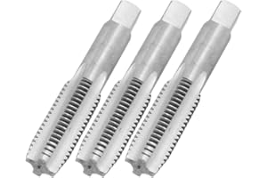 Aexit 3 Pcs Taps & Dies 19mm x 2.5mm Taper and Metric Tap M19 x Sets 2.5mm Pitch