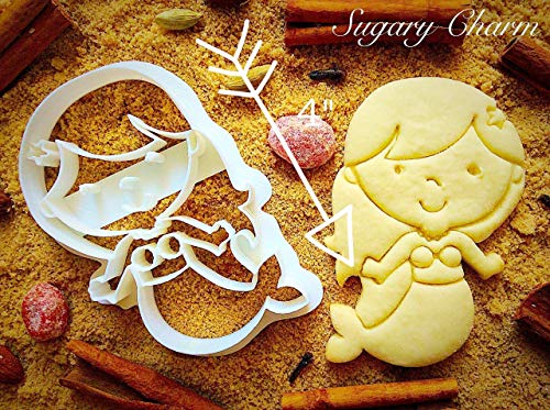 Little Mermaid with Small Tail Cookie Cutter - Under the Sea Party Supplies and Shapes - Baby Shower Ideas for Baking and Kitchen - Eco Friendly Cute Kids Cutters by Sugary Charm