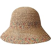 KORADI Womens Sun Hats Straw Hat Summer Beach Hats Foldable Floppy Cap Wide Brim Bucket Hat
