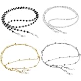 ONESING 4-10 Pcs Eyeglass Chains for Women Eyeglasses String Holder Glasses Strap Eyewear Chain Glasses Cord Lanyard Gift