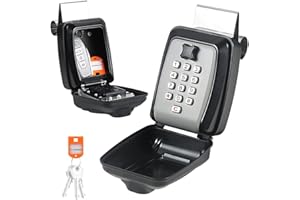 Piclafe Car Window Lock Box for Turo, Portable Lockbox for Car Keys with Key Labeling Tag, Car Key Lock Box Fit for Ride Share, Turo, GetAround, Large Capacity, Protective Cover, Weather Protection