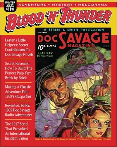Blood 'n' Thunder: Winter 2011: Adventure, Mystery and Melodrama in American Popular Culture of the Early Twentieth Century Blood 'n' Thunder: Winter 2011: Adventure, Mystery and Melodrama in American Popular Culture of the Early Twentieth Century