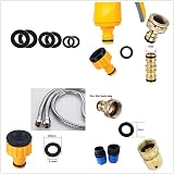 Topways Garden Hose Connector Set with Quick, Waterstop, Tap & Double Male view 5